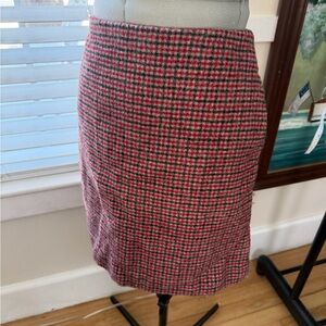 Uniqlo wool Plaid Pencil Skirt